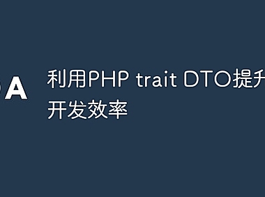 利用PHP trait DTO提升项目开发效率