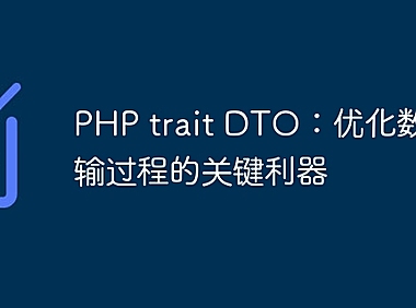 PHP trait DTO：优化数据传输过程的关键利器