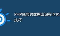 PHP底层的数据库编程与实现技巧