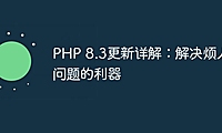 PHP 8.3更新详解：解决烦人问题的利器