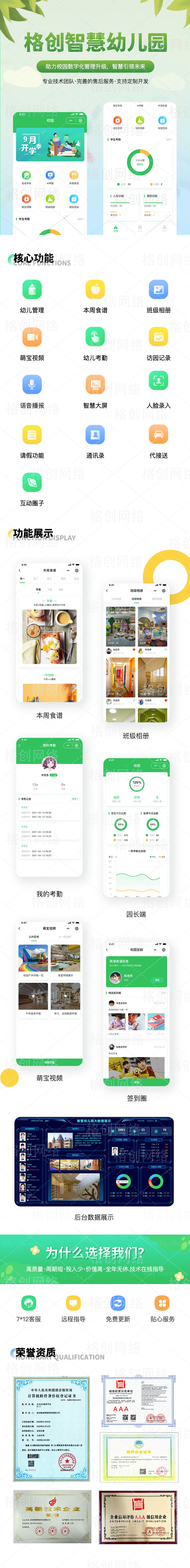 格创智慧幼儿园正版源码系统出售插图