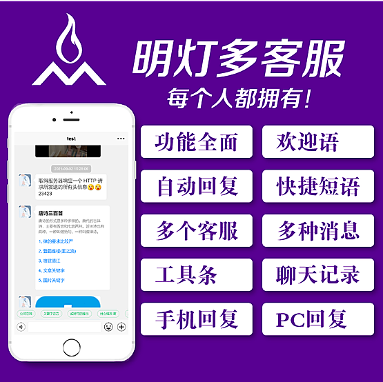明灯多客服大师系统正版系统出售