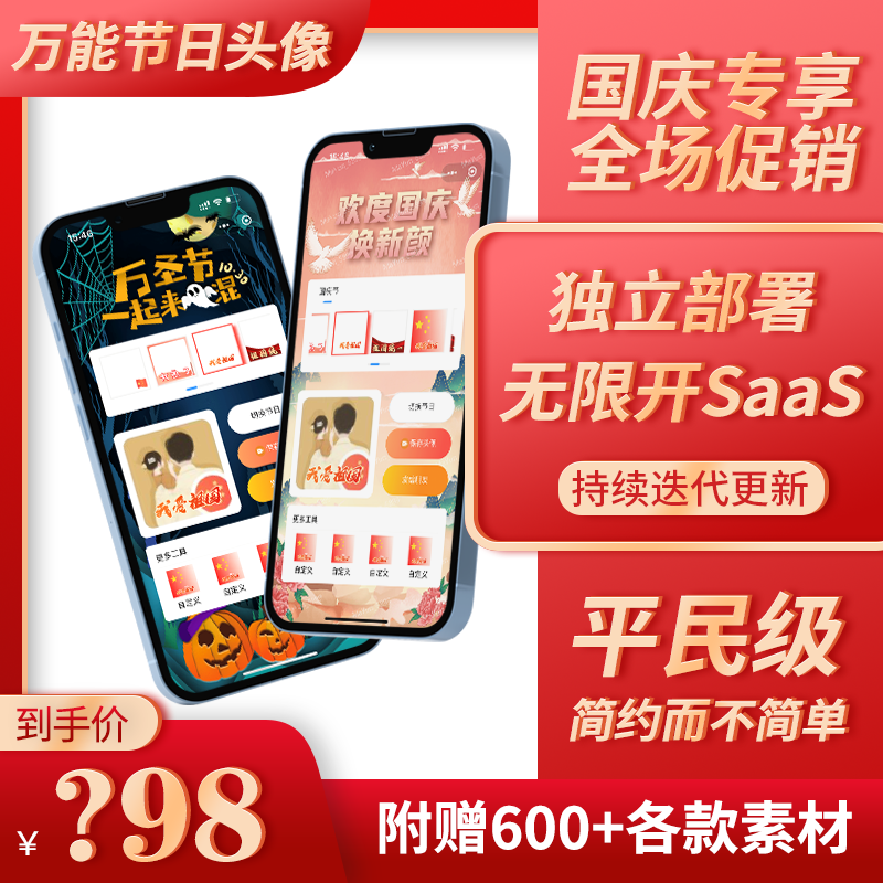 万能节日头像大师，国庆头像，节日头像小程序插图