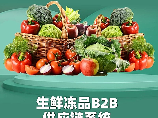 生鲜冻品农贸市场B2B冷链供应链系统正版源码系统出售
