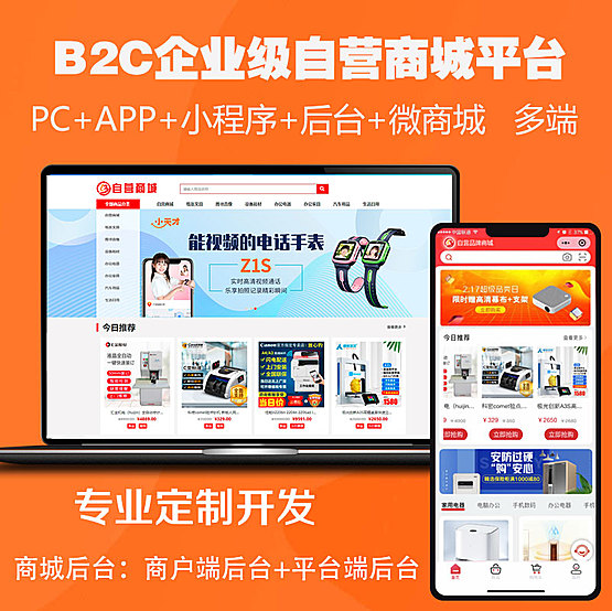 企业级自营商城平台小程序app系统软件定制开发搭建源码正版系统【PC端+用户端小程序+web管理后台】【正版系统出售】