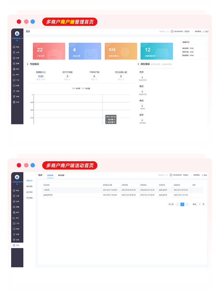 三勾商城微信小程序公众号源码分销多商户app直播商城源码二开php插图9